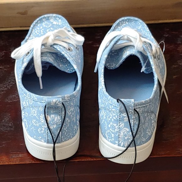 Falls Creek Women's Viv Floral Casual Shoe, Blue, Sz 11 - Picture 3 of 11